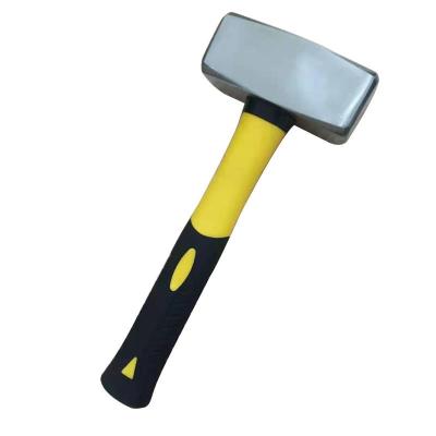 China Wholesale High Performance Fine Polished 1.5 Kg Stoning Hammer With Plastic TPR Handle for sale