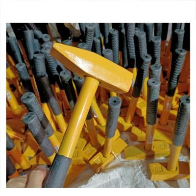 China Machinist hammer 500g 1kg 1.5kg 2kg forged steel /cast iron machinist hammer with wooden handle/steel pipe for sale