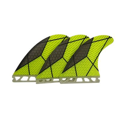 China Unisex High Quality Tri Set Fiberglass G5 Surfboard Fins for sale