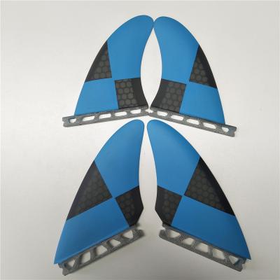 China Quad Set Unisex Customized Fiberglass Surfboard Fins for sale