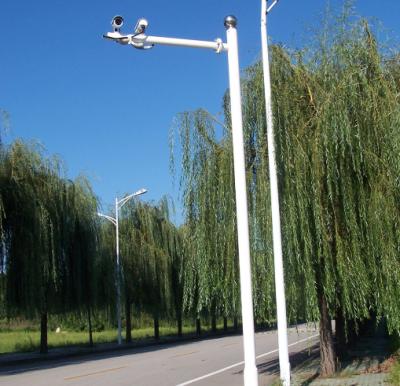 China Electric Square CCTV Camera Hot Dip Galvanized Pole for sale