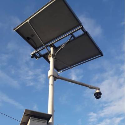 China Street Light Post Hot Dip Galvanized Solar Power Street Pole Lightweight CCTV Pole for sale