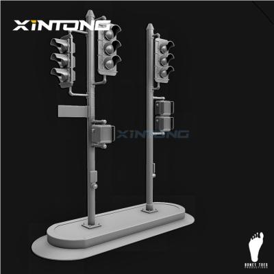 China XINTONG Road Safety Signal Lights Wireless Directional Pole Lights for sale