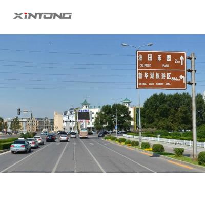 China Outdoor Octagonal Traffic Post Post XINTONG Traffic Lights Lighting Gantry Poles Manufacturers for sale