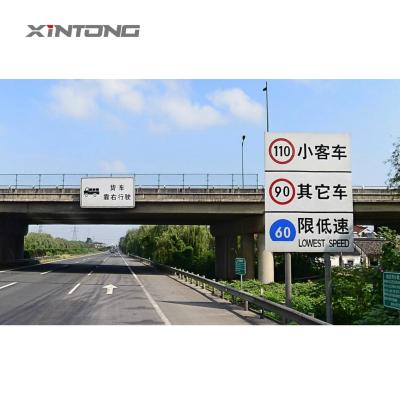 China Traffic Sign Post XINTONG Post Single Arm Hot-Dip-Galvanized Road Traffic Sign Post Post for sale