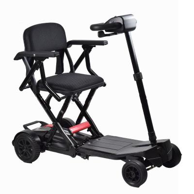 China Folding Wheelchair Chair Aluminum Alloy Display Scooter Elektrik Breathable Comfortable Four Wheel Led Wheelchair for sale