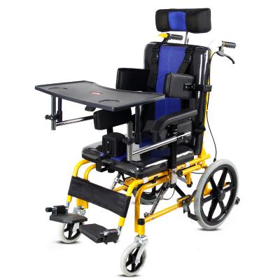 China Steel pipe factory direct sales thickened wheelchairs thickened children cerebral palsy wheelchair for cerebral palsy children for sale