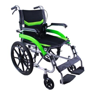 China Aluminum Alloy Factory Direct Sale Good Price Lightweight Wheelchair Foldable Manual Aluminum Wheelchair for sale