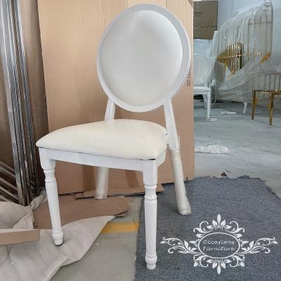 China Morden Ghost Chair White Iron Wedding Dining Chair Made By Occasions Furniture for sale