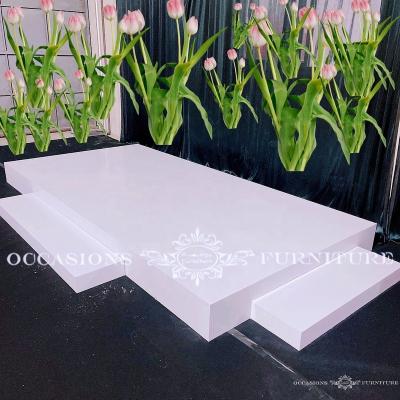 China Stage The Morden White Rectangle Dance Flood Wedding for sale