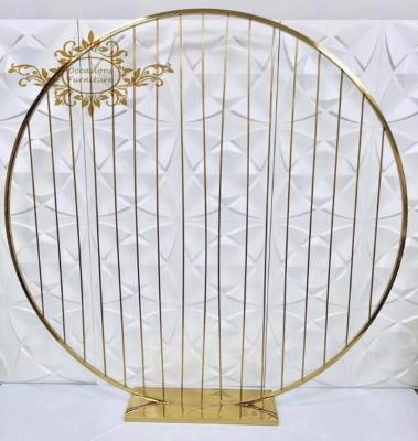 China Morden Tude Design Gold Wedding Stainless Steel Backdrop Made By Occasions Furniture for sale