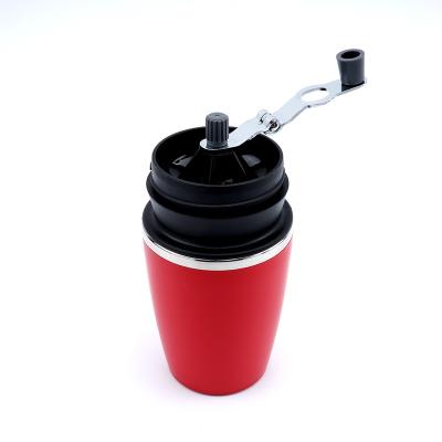 China Portable Home Electric Outdoor Stainless Steel Hand Crank Operated Small Conical Manual Coffee Grinder for sale