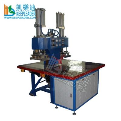 China Garment Shops Leather Embossing High Frequency Welding And Cutting Machine For TPU HF Welder Lable_ Logo Pressing Double Head HF PVC Welder for sale