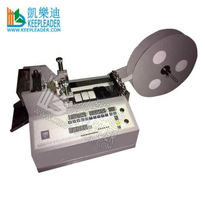 China 1mm up to 140mm Tape to Nylon Tape/Ribbon/Cloth/Shape Cut Computer Controlled Cold Cutter of Elastic Zipper Webbing Automatic Hot Cutting Equipment for sale