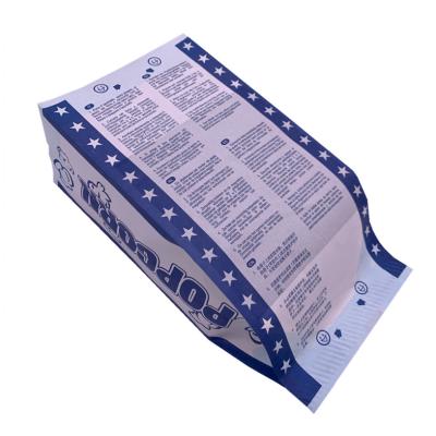 China Recyclable Heat Seal Snack Food Packaging Leakproof Paper Microwave Quick Popcorn Bags for sale