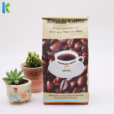 China For Coffee Beans Packing Coffee Bean Powder Packaging Pouch Octagonal Seal Bag With Valve Folding Buckle Tin Tie Packing for sale