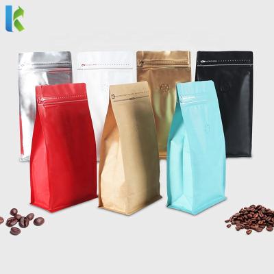 China For Coffee Beans Packaging Custom Design Plastic Matte Aluminum Foil Coffee Package Bags For Roasted Coffee Beans for sale