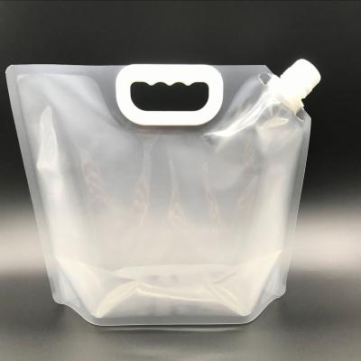 China Barrier Matt Spouted Stand Up Pouch white 1000ml with customized laminated structure and thickness for sale