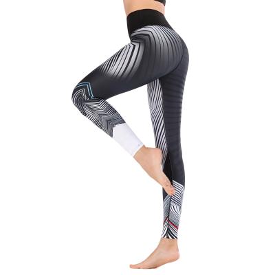 China Breathable New Style Microfiber Fitness Feeling Print Yoga Pants Skinny Ultrathin Women Gaiters for sale