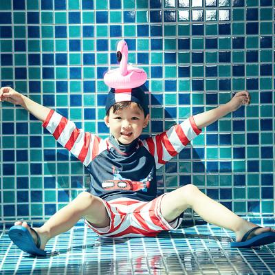 China AOSHILI Cute Boy Swimwear Antibacterial Breathable Printed Children Short Swimwear For Kids Boys for sale