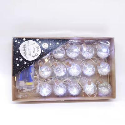 China Europe Christmas Gift Glass LED Lights Swollen Glass Lights Birthday Party Decoration for sale