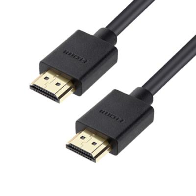 China HDTV High Performance Black PVC Gold Plated Portable Hdmi Connection Cable 4k for sale