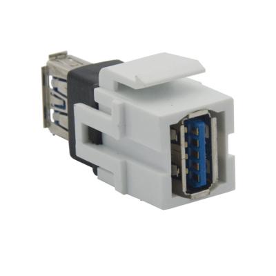 China Keystone Couplerfemale USB Wall Plate PRO-AV Insert Valve USB 2.0 Keystone Connector Switch Keystone USB 2.0 Female for sale