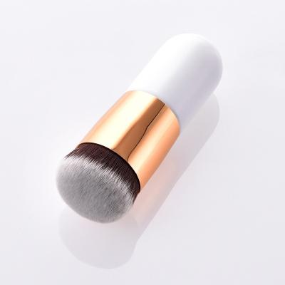 China Hot Sale Customized Logo Synthetic Fiber Flat Brush Kabuki Convenient High Quality Base Make Up Brush for sale