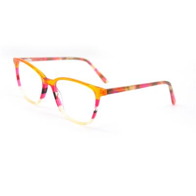 China For Newest Fashion Optical Glass Acetate Optical Frames Frames Unisex Square Hand Made Acetate for sale