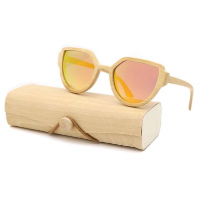 China Fashion Sunglasses 2021 Custom Made Bamboo Wooden Polarized Sunglasses Men Women Eco Recycled for sale