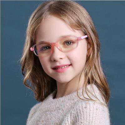 China 2020 new model unisex transparent color children blue light blue blocking rubber optical glasses anti for sale