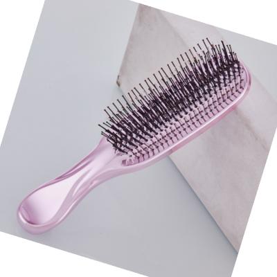 China Biodegradable Mini Beauty Brush Biodegradable Custom Logo Scalp & Biodegradable Private Label Fashionable Appearance Glitter Comb Massager Shampoo Detangling Hair Brush for sale