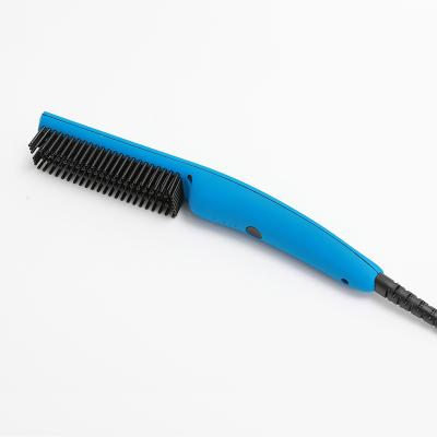 China 2021 Waterproof Hair Brush Straightener Comb Electric Hair Straightener Soft Heat Set for sale