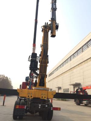 China Folded armed 20 ton loader crane with 6 sections boom 31.5m height for sale