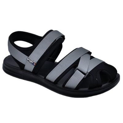 China New Style Outdoor Stripe Cloth Mens Summer Beach Shoes Cushioning Slippers Men's Sandals for sale