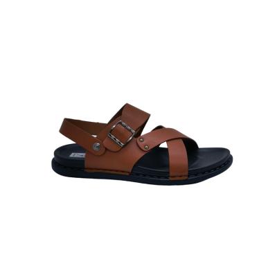 China Top Selling Men's Genuine Leather Sandals Comfortable Non-Slip Breathable Custom Made Hot Popular Quality Anti-skid for sale