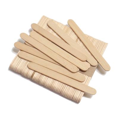 China Factory direct natural bamboo wood with logo cups with stir disposable wooden ice cream sticks DIY handmade disposable bamboo coffee sticks for sale