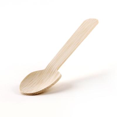 China Eco-Friendly For Cream Disposable Bamboo Edible Green Friendly Buffet Dessert Spoons Biodegradable Bamboo Spoon Coffee for sale