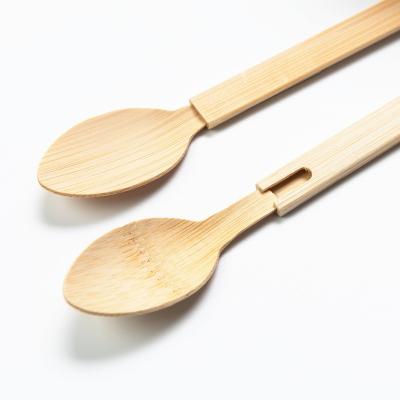 China Eco Friendly Wholesale Green World Ice Cream Bamboo Spoon Nature 100% Unique Design Tableware Serving Touch Biodegradable Disposable Spoon for sale