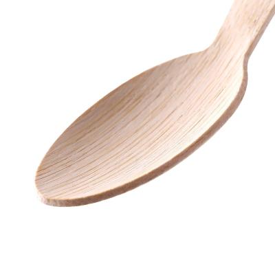 China Eco Friendly Yogurt Cream Spoons One Time Spice Dessert 100% Environmental Edible Biodegradable Natural Bamboo Disposable Spoon for sale