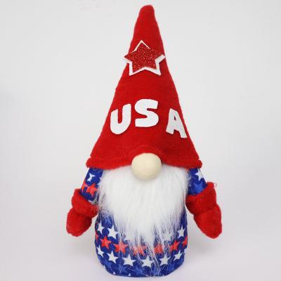 China Trendy Patriotic Gnome for Rudolph's Independence Day Surprise Gifts Table Top Ornaments Dwarf for sale