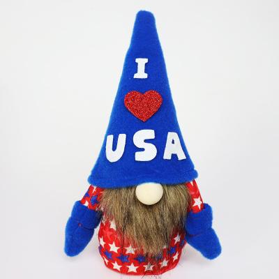 China Trendy Patriotic Gnome for Rudolph's Independence Day Surprise Gifts Table Top Ornaments Dwarf for sale