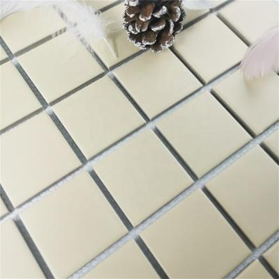 China Modern Chinese Green Porcelain Pool Wall Mosaic Tile for sale