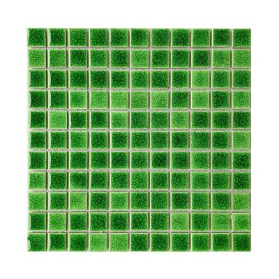 China Modern Decorative Green Porcelain Kitchen Wall Tiles Mosaic for sale