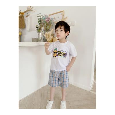 China 100% Cotton Casual Colorful Summer Wholesale Price Boy Comfortable Home Set for sale