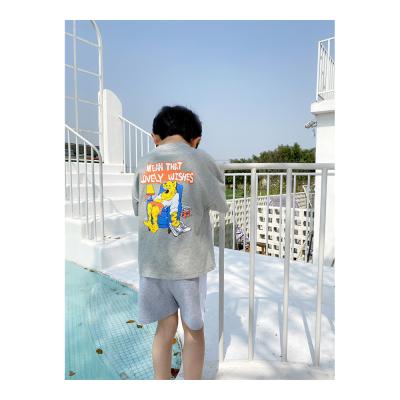 China Wholesale Price Casual Colorful Summer Popular 100% Cotton Short Sleeve Shorts Sets Kids for sale