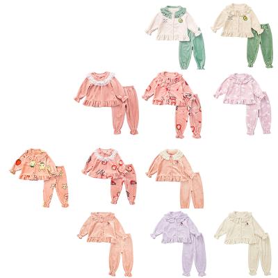 China Wholesale Breathable Kids Boys Girls Children Shear Flannel Coral Sleepwear Pajamas Sets Autumn Winter Thick Spring for sale