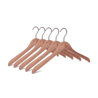 China Wholesale custom logo natural red cedar wood hanger anti-slip for sale