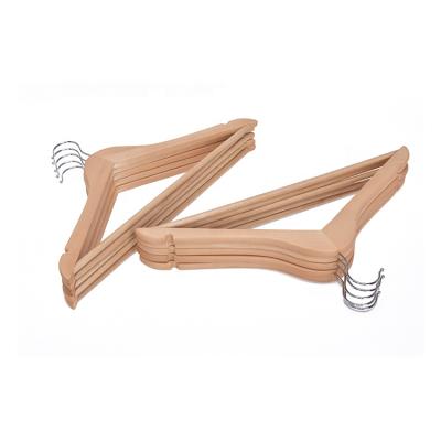 China Sustainable Laundry Customized Adult Clothes Natural Wood Coat Clothing Hangers for sale