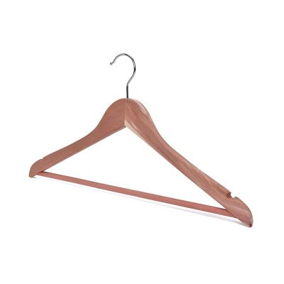 China Wholesale high quality cedar wood hanger of garment cedar wood hangers for sale